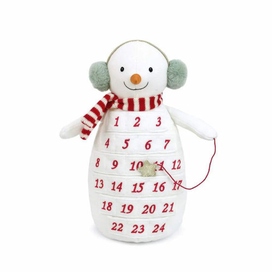 Snowman Sitting Plush Advent Calendar by Mon Ami