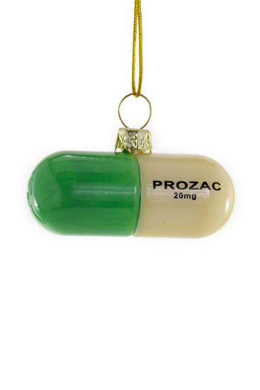 Stress Free Pill Ornament by Cody Foster