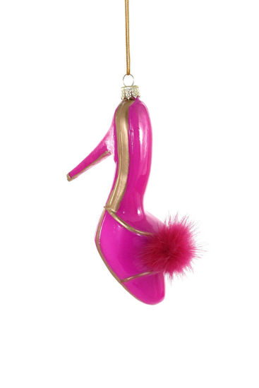 Boudior Mule Hot Pink Ornament by Cody Foster