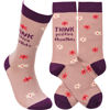 Think Positive Thoughts Socks by Primitives by Kathy