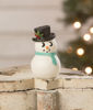 Snowman Luminary Peeking by Bethany Lowe