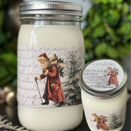 Mistletoe Kisses Santa Limited Edition 32oz Jar by 1803 Candles