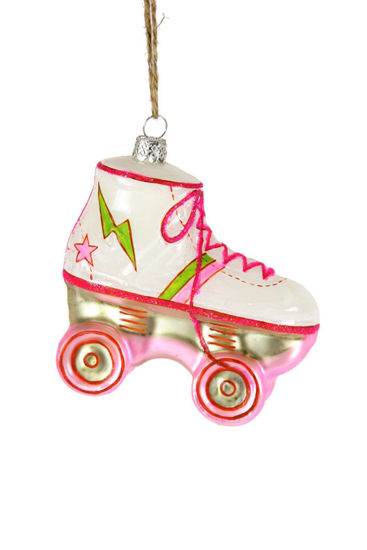 Pink Rollerskate Ornament by Cody Foster