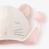 Aviator Hat White Mouse 0-12M by Elegant Baby