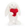 Bashful Red Love Heart Bunny Original by Jellycat