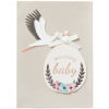 Stork Welcome Baby Card by Niquea.D