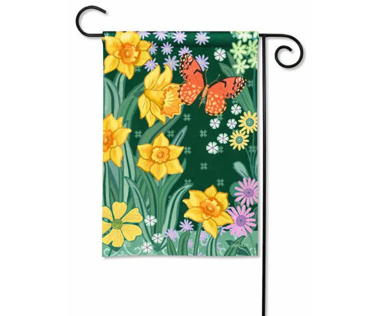 Daffodil Dance Garden Flag by Studio M