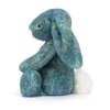 Luxe Bashful Azure Bunny (Original) by Jellycat