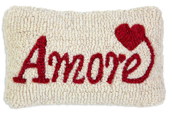 Amore Hooked Pillow by Chandler 4 Corners