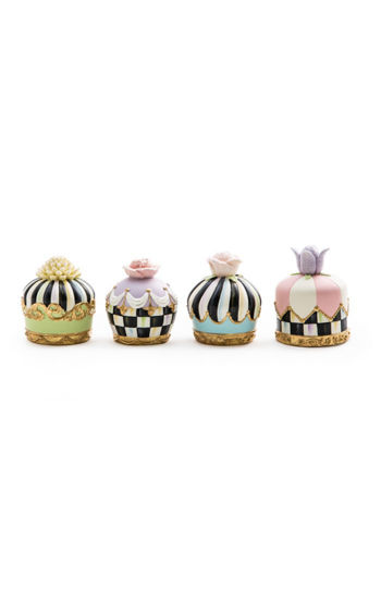 Rose Garden Petit Fours - Set of 4 by MacKenzie-Childs