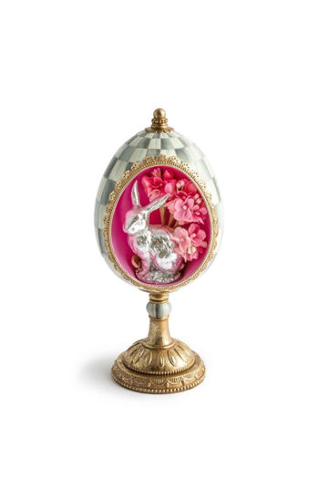 Touch of Pink Bunny Treasure Egg by MacKenzie-Childs