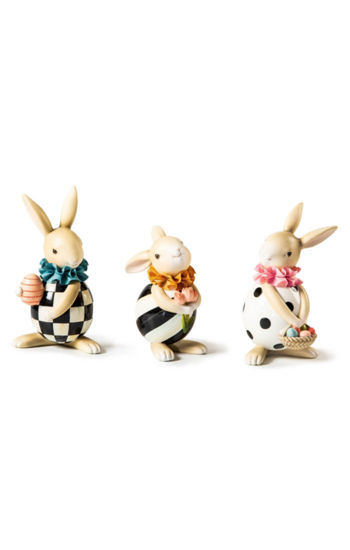 Spring Fling Rabbit Trio by MacKenzie-Childs