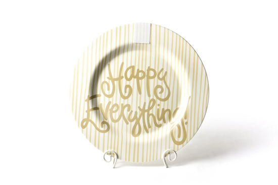 Neutral Skinny Stripe Big Happy Everything! Round Platter by Happy Everything!™