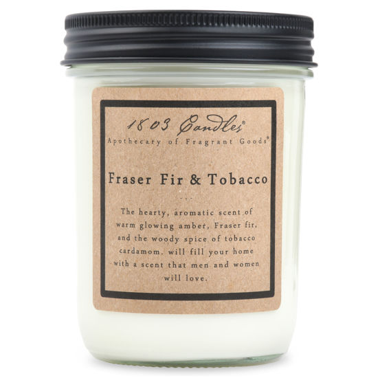 Fraser Fir & Tobacco Jar by 1803 Candles