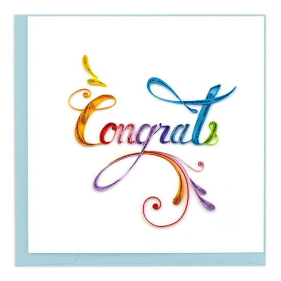 Rainbow Congrats Quilling Card by Quilling Card