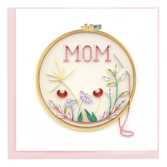 Mom Cross Stitch Quilling Card by Quilling Card