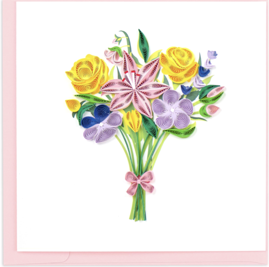 Spring Bouquet Quilling Card by Quilling Card