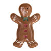Gingerbread Man Shaped Platter w/ Heart Buttons by Creative Co-op