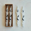 Unscented Ghost Shaped Taper Candles  by Creative Co-op