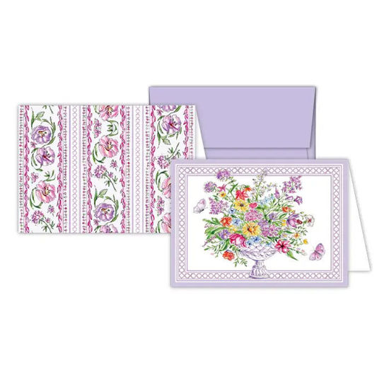 Lavender Floral Arrangement Petite Note Combo by Roseanne Beck Collections