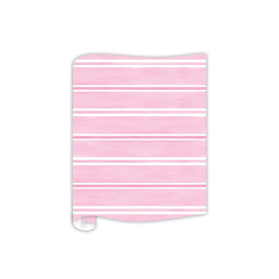 Watercolor Stripes Pink Table Runner by Roseanne Beck Collections