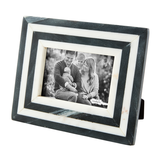 4X6 Duo Marble Frame by Mudpie