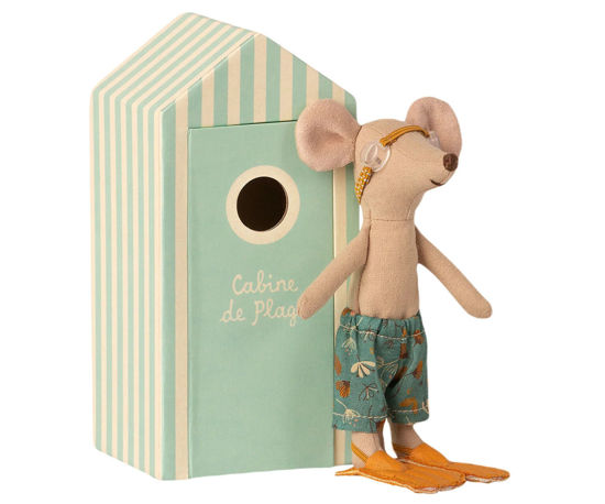 Beach Mice, Big Brother in Cabin de Plage by Maileg