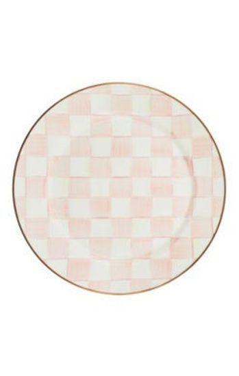 Rosy Check Enamel Charger/Plate by MacKenzie-Childs