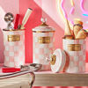 Rosy Check Enamel Canister - Large by MacKenzie-Childs