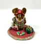 Mouse with Card & Candy Canes EV-4 (Green Special) by Wee Forest Folk®