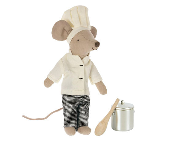 Chef Mouse with Soup and Spoon by Maileg