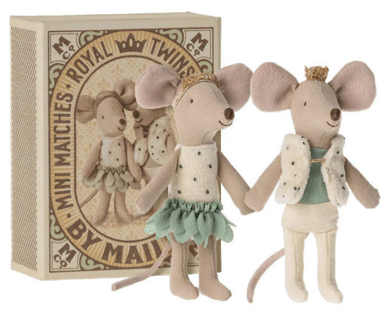 Royal Twins Mice, Little Sister and Brother in Box by Maileg