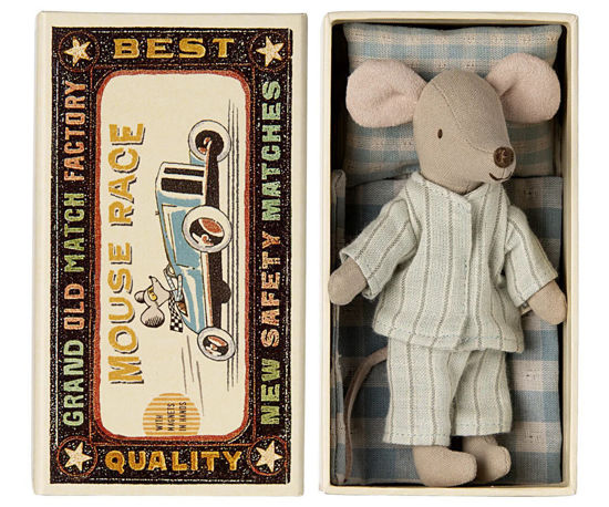 Big Brother Mouse in Matchbox by Maileg
