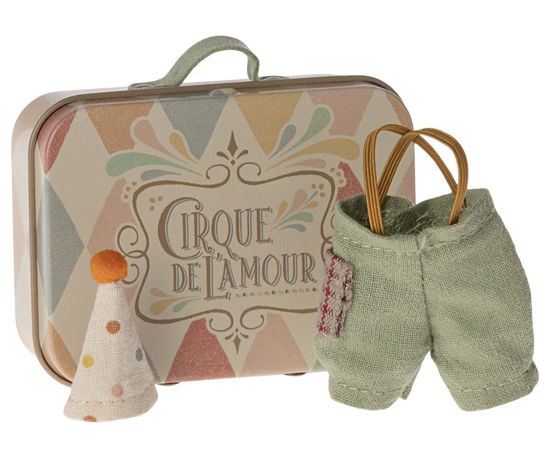 Clown Clothes in Suitcase, Little Brother Mouse by Maileg