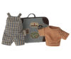 Overalls and Shirt in Suitcase, Big Brother Mouse by Maileg