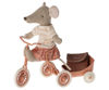 Tricycle Mouse, Big Sister - Coral by Maileg