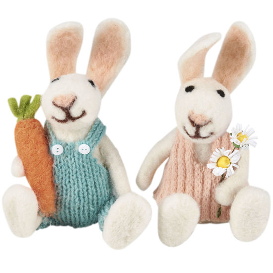 Bunny Couple Critter Set by Primitives by Kathy