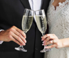 Mr. & Mrs. Boxed Champagne Flute Set by Mudpie