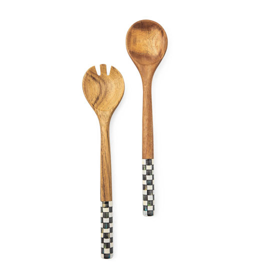 Courtly Check Salad Servers by MacKenzie-Childs