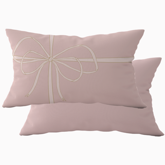 Pink Present Extended Lumbar Pillow