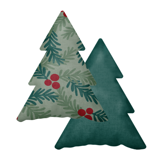 Holly Tree Form Pillow