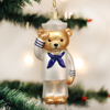 Navy Bear Ornament by Old World Christmas
