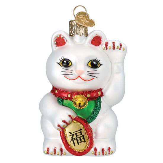 Lucky Cat Ornament by Old World Christmas