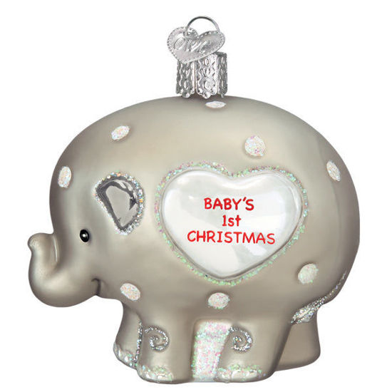 Baby's 1st Elephant Ornament by Old World Christmas