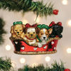Puppies In A Basket Ornament by Old World Christmas