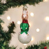 Piglet On Snowball Ornament by Old World Christmas