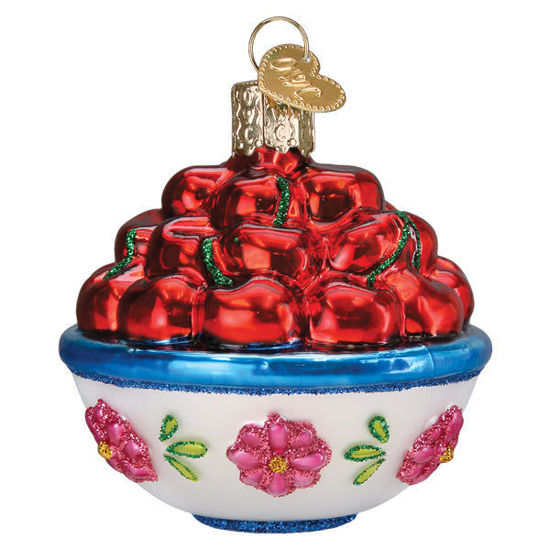 Bowl Of Cherries Ornament by Old World Christmas