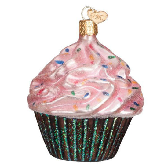 Pink Chocolate Cupcake Ornament by Old World Christmas