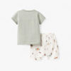 On the Farm Knit Henley Top & Muslin Shorts by Elegant Baby
