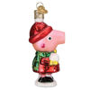 Peppa Pig With Snowball Ornament by Old World Christmas